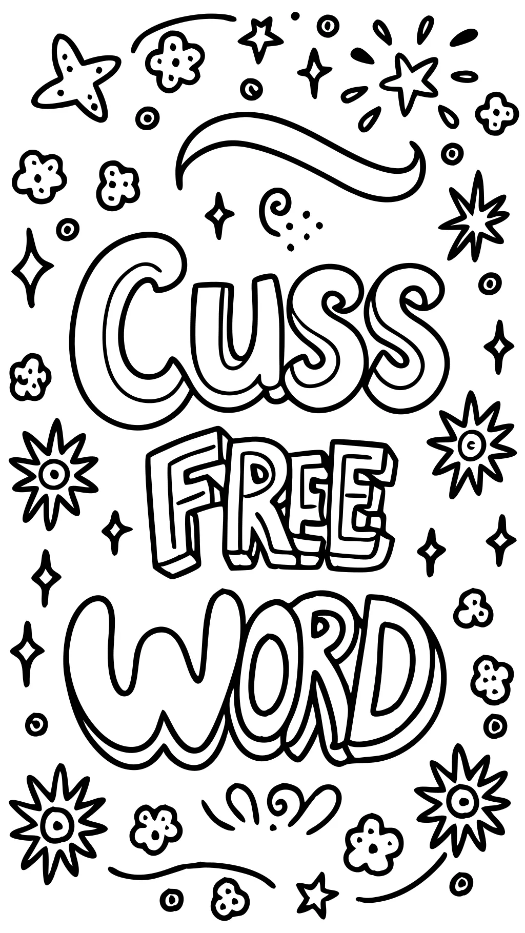 free printable cuss word coloring pages